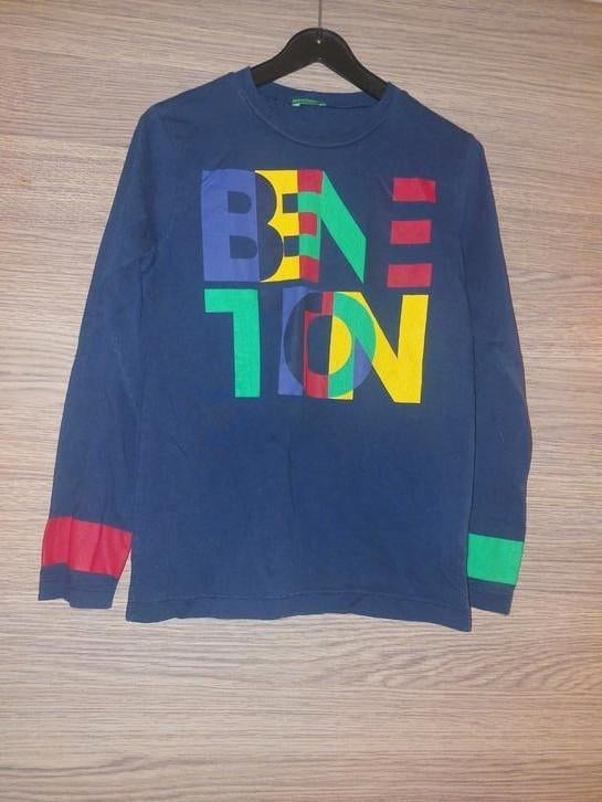 Benetton t-shirt met lange mouwen, Ophalen of Verzenden, Zo goed als nieuw