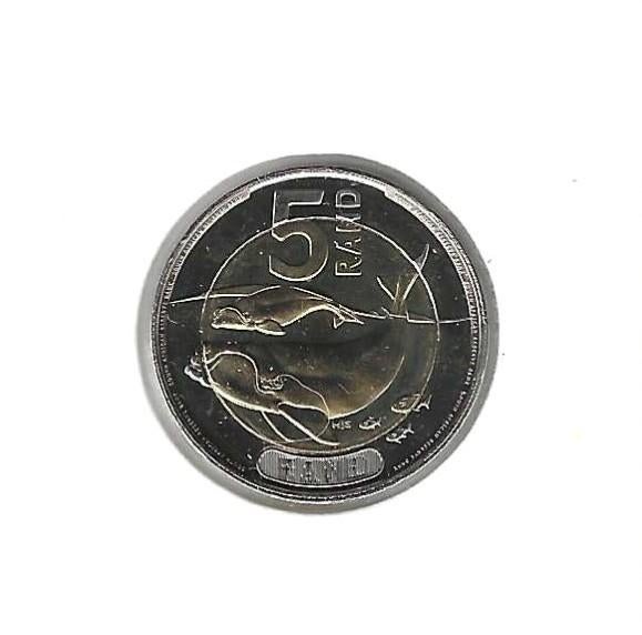 Zuid-Afrika, 5 Rand 2023, Whales., Timbres & Monnaies, Monnaies | Afrique, Enlèvement ou Envoi, Afrique du Sud, Monnaie en vrac
