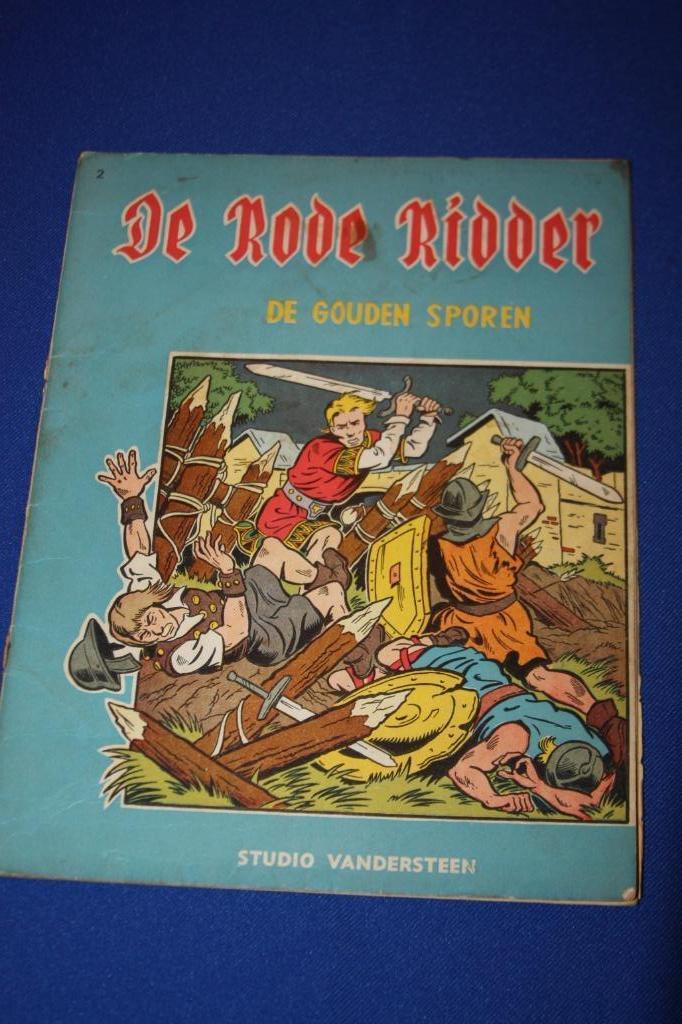 1e druk nr 2 Rode ridder (De gouden sporen) 1960 Vandersteen, Enlèvement ou Envoi, Willy Vandersteen, Une BD, Utilisé