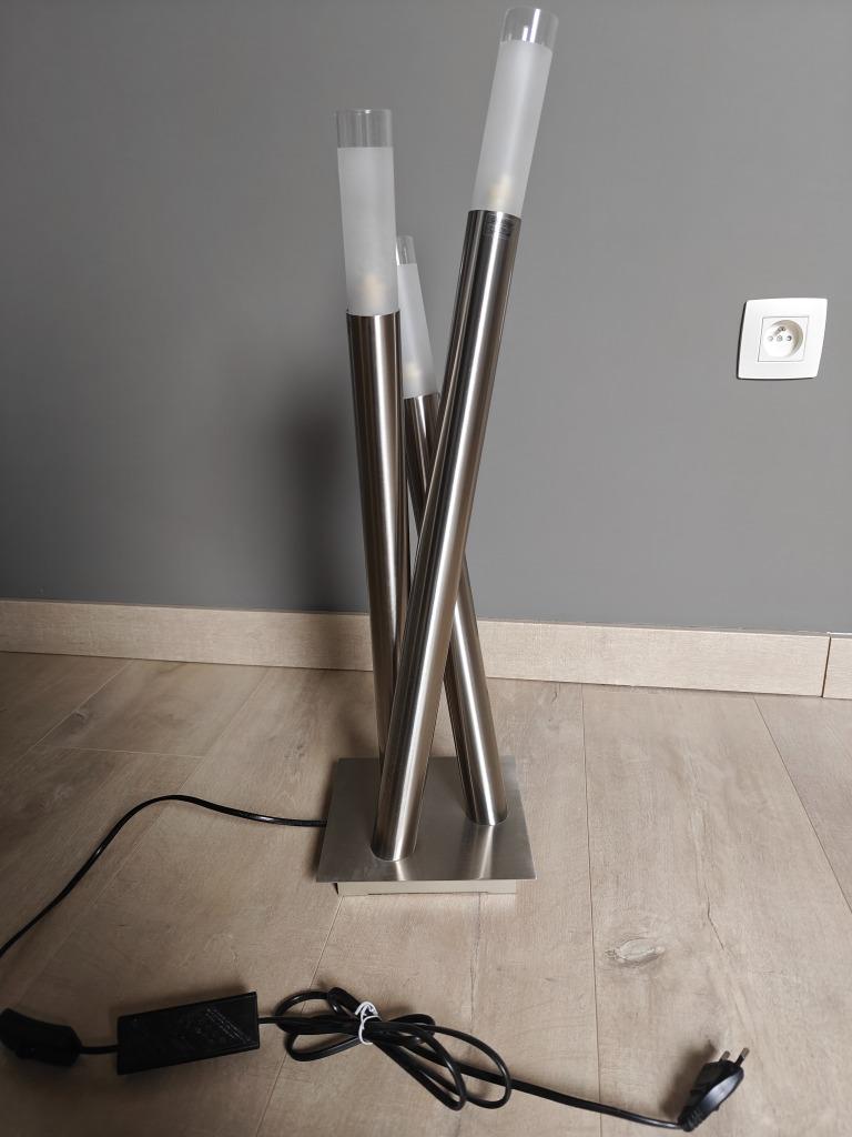 lamp in roestvrij staal, Ophalen, Gebruikt, Metaal
