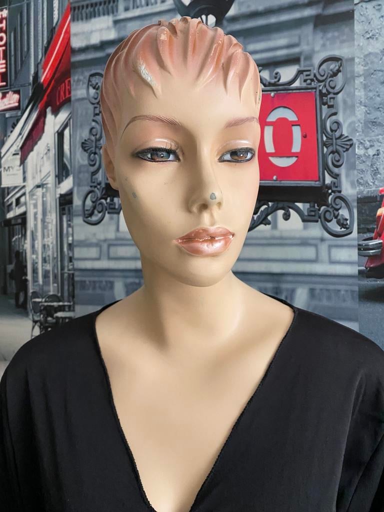 Vintage polyester vrouw paspop, Antiek en Kunst, Ophalen