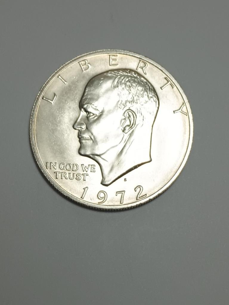 1972 One Dollar Eisenhower, Envoi, Monnaie en vrac, Argent