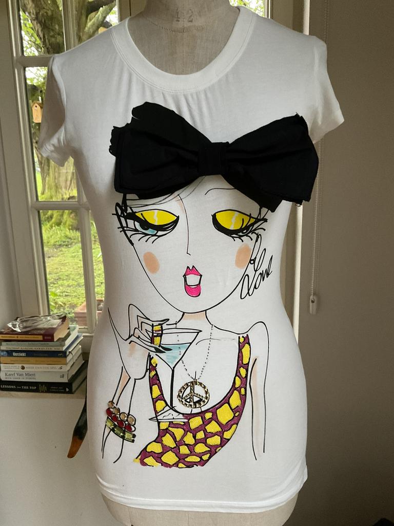 T shirt Love Moschino, maat 38, Ophalen of Verzenden, Maat 38/40 (M), Wit
