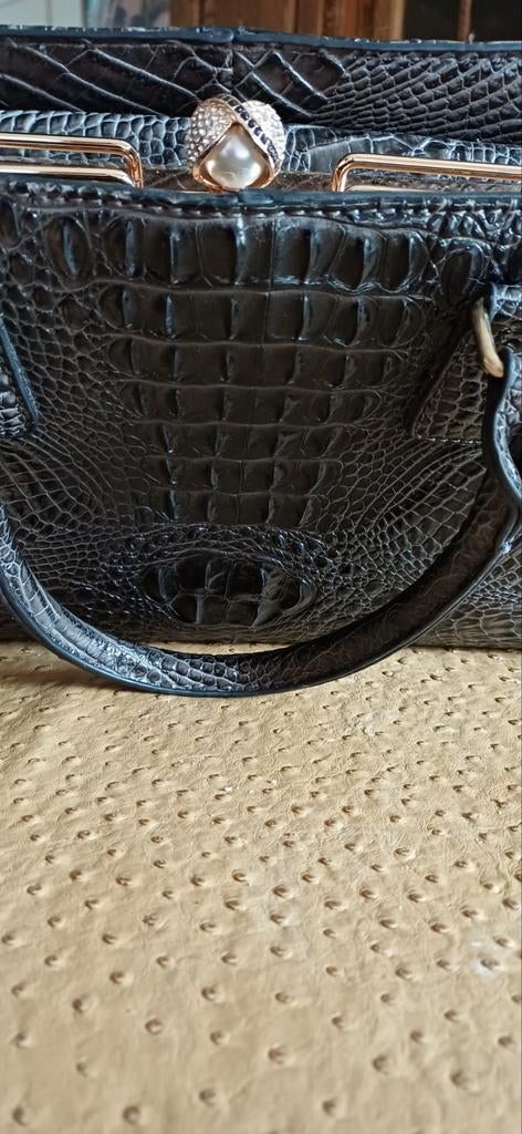 Handtas met schouderriem, Ophalen, Grijs, Handtas