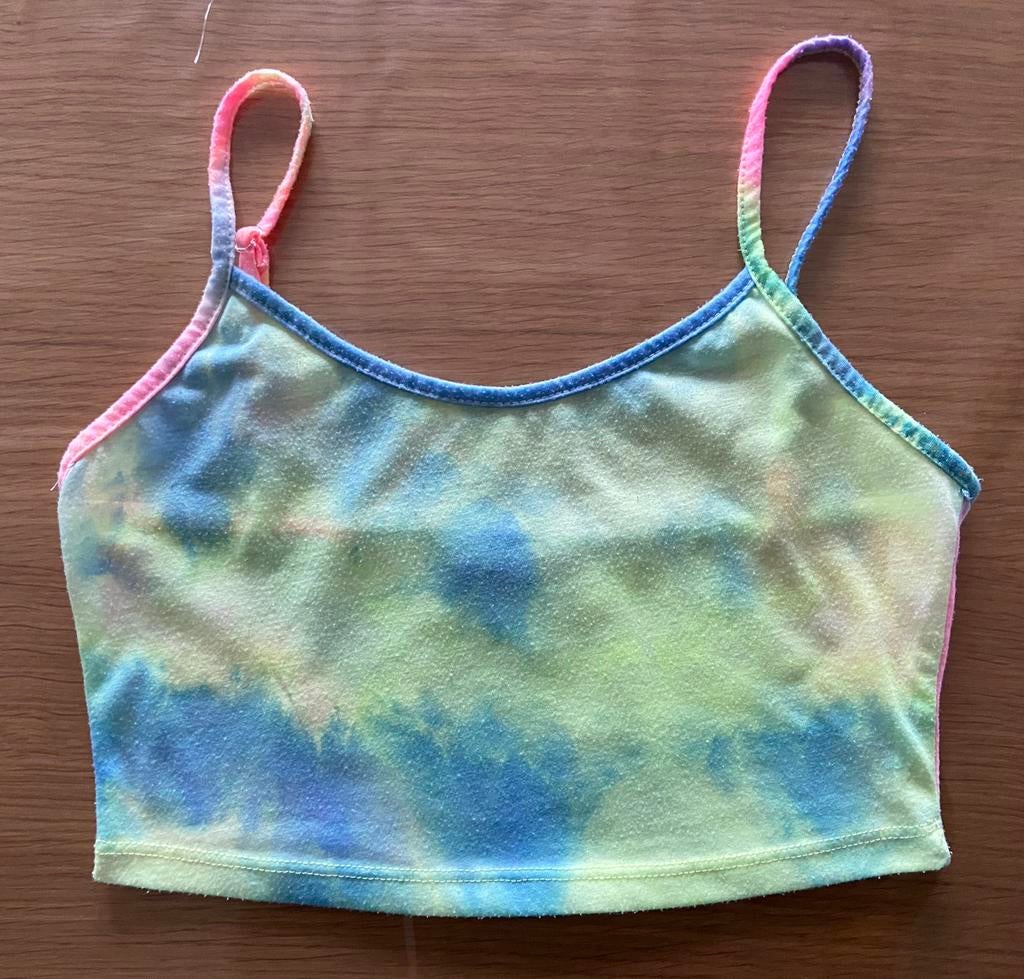 brassière fluo tie and dye, Shein, Gedragen, Maat 36 (S)