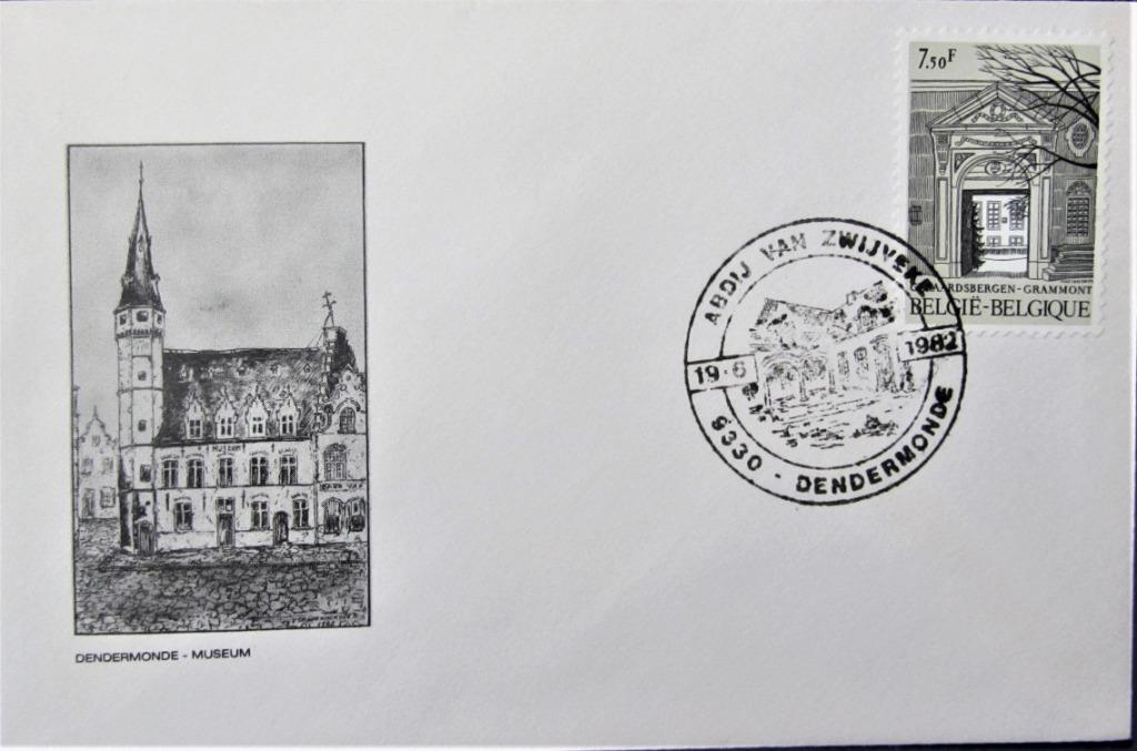 FDC TOERISME- GERAARDSBERGEN- STAVELOT- VILLERS-LA-VILLE E.A, Ophalen of Verzenden, Gestempeld, Plaats of Gebouw