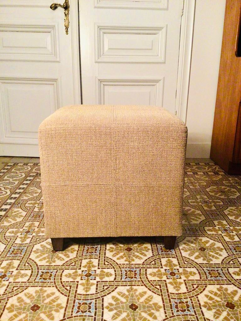 Vintage poef ‘Cube’, Enlèvement, Comme neuf