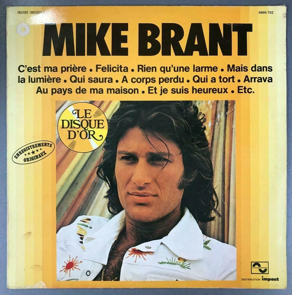 Vinyle de Mike Brant: "Le disque d'or", Enlèvement ou Envoi