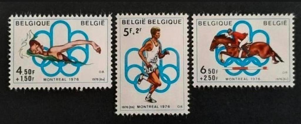 Belgique : COB 1800/02 ** Jeux Olympiques 1976., Sans timbre, Neuf, Enlèvement ou Envoi, Non oblitéré
