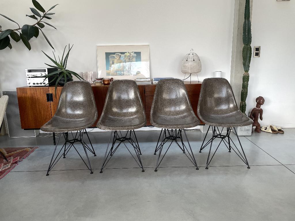 Originele set Eames DSX - Seal Brown - Herman Miller, Ophalen
