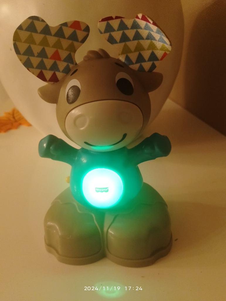Fisher price muzikale hert met licht, zingt, Ophalen of Verzenden, Zo goed als nieuw, Speelset, Met licht