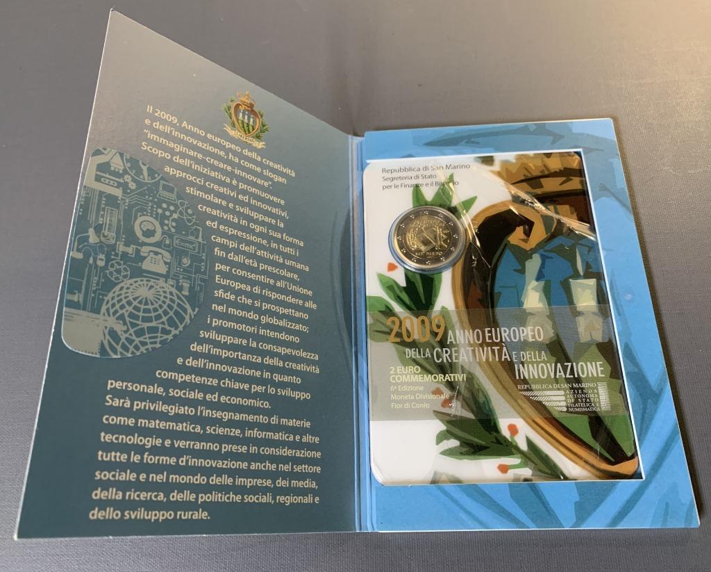 2 euro San Marino 2009 Anno Europeo della..., Postzegels en Munten, Munten | Europa | Euromunten, Ophalen of Verzenden, San Marino