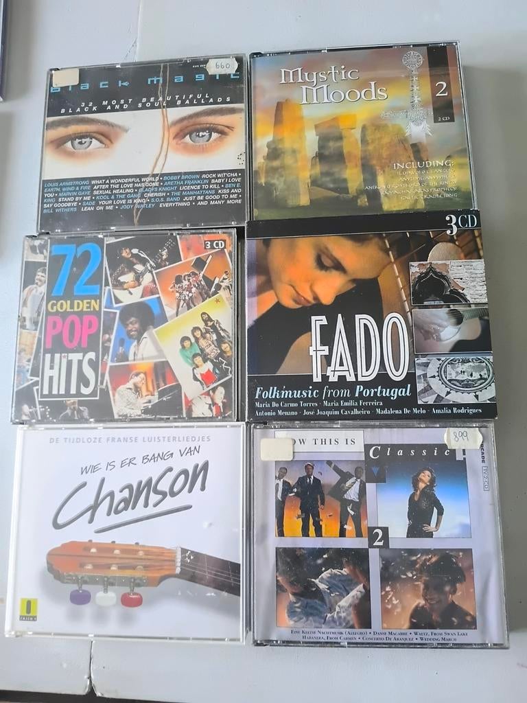 7 verzamel cd's , 2 a 3 cd's per box, Ophalen, Pop