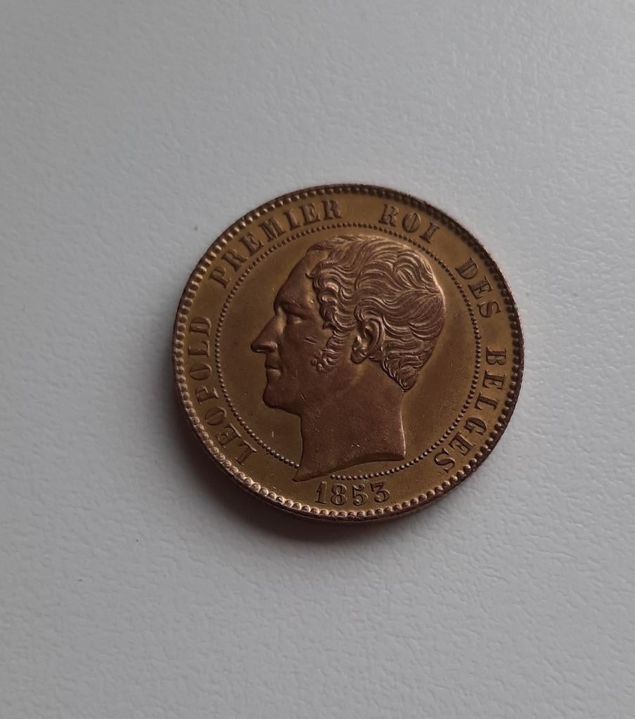 10 Centimes-Leopold I huwelijk van de hertog en hertogin van, Ophalen of Verzenden