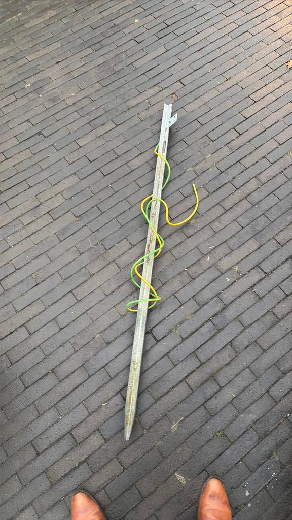 Aardingspin (kit) 1,5m hoog prijs otk, Ophalen, Zo goed als nieuw, Overige typen
