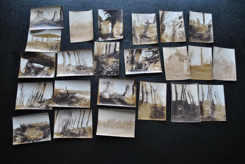 Lot de 23 Photos albuminées WW1 Tranchées Soldats RARE, Collections, Enlèvement ou Envoi, Armée de terre, Photo ou Poster