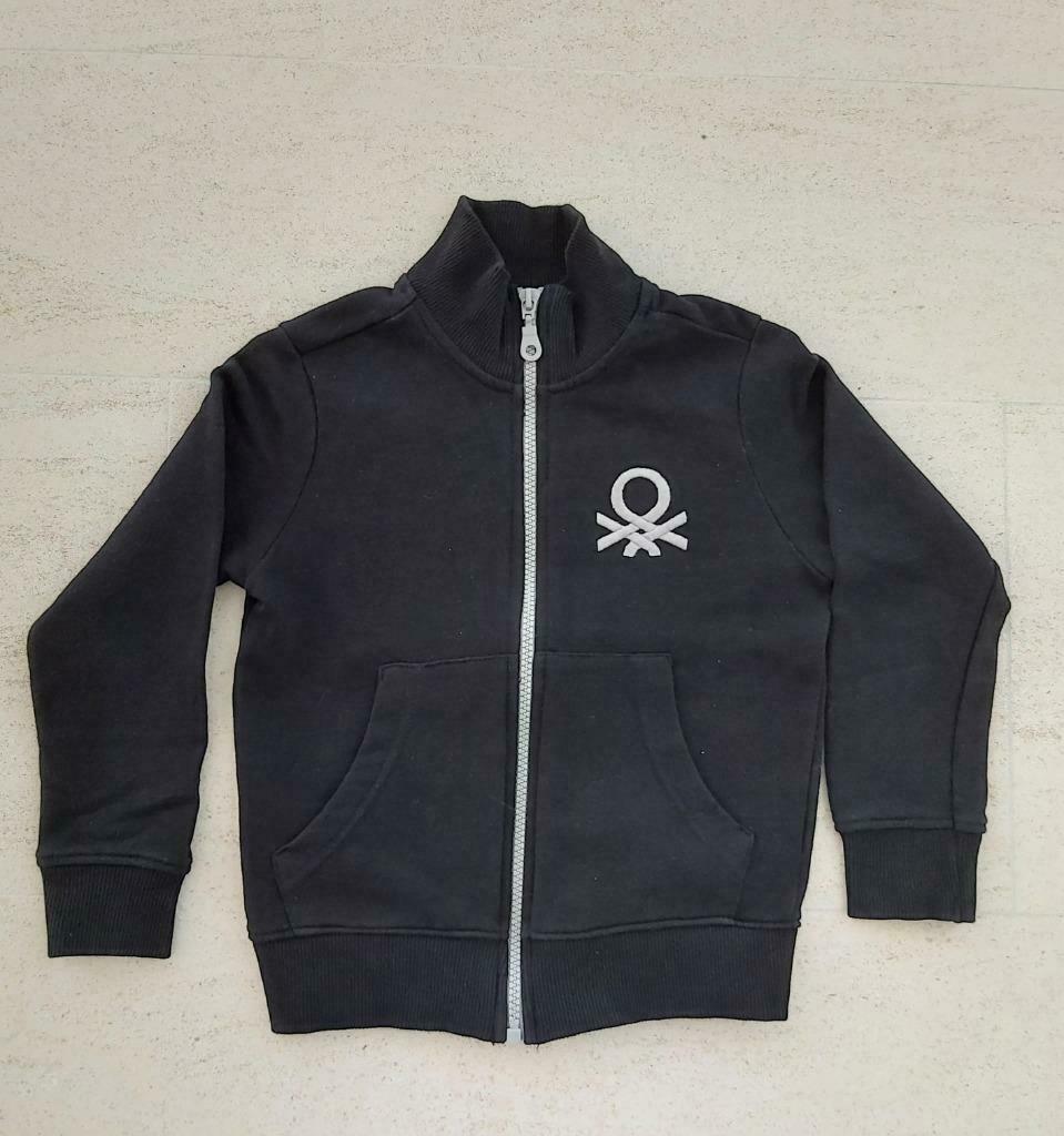 Trui met rits (vestje) Benetton - maat 110, Gebruikt, Trui of Vest, Ophalen of Verzenden, Jongen