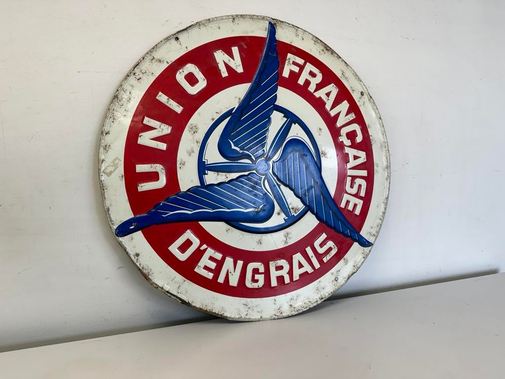 Ancien panneau d'affichage de l'Union Dengrais, Enlèvement ou Envoi, Utilisé, Panneau publicitaire