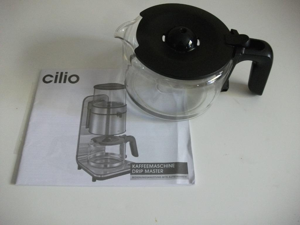 Glazen koffiekan voor koffiezet Cilio Drip Master, Elektronische apparatuur, 10 kopjes of meer, Ophalen of Verzenden, Gebruikt