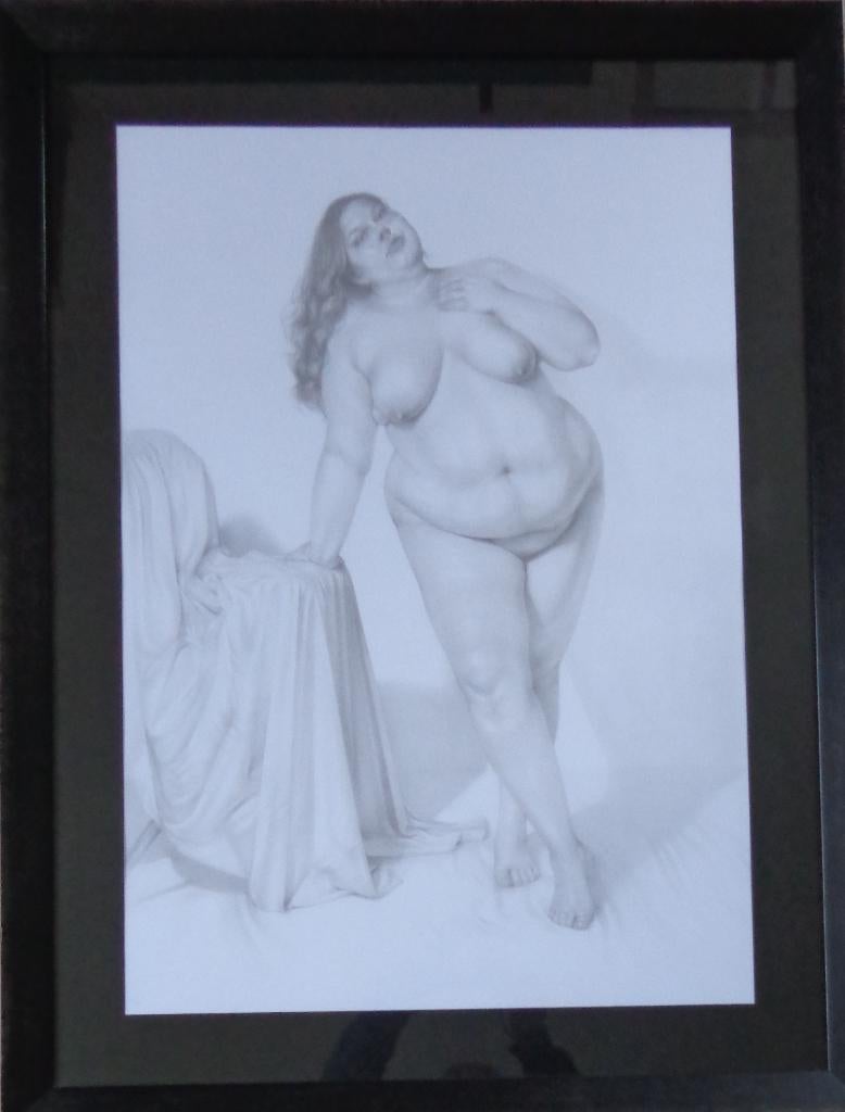 EMMA HUTCHINSON / NAAKTE VROUW / ORIGINEEL / 10x479cm KADER, Enlèvement