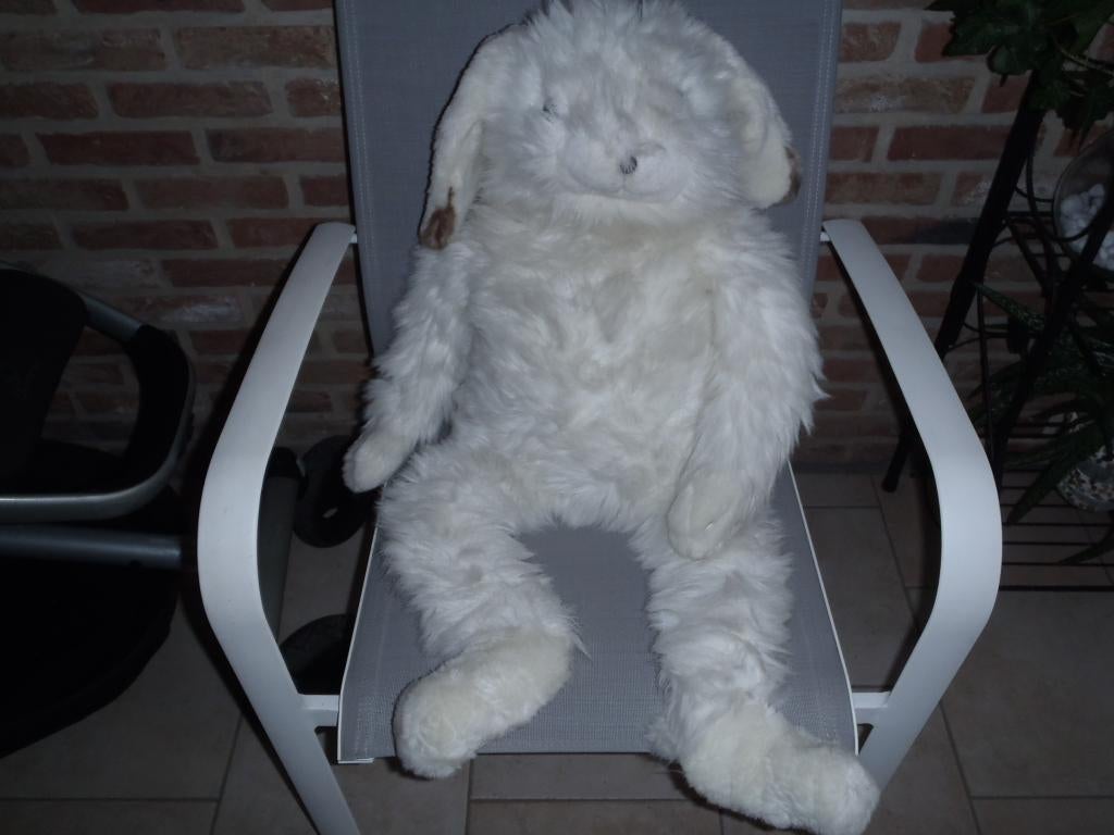 witte knuffel voor konijnen, Ophalen of Verzenden, Zo goed als nieuw, Konijn