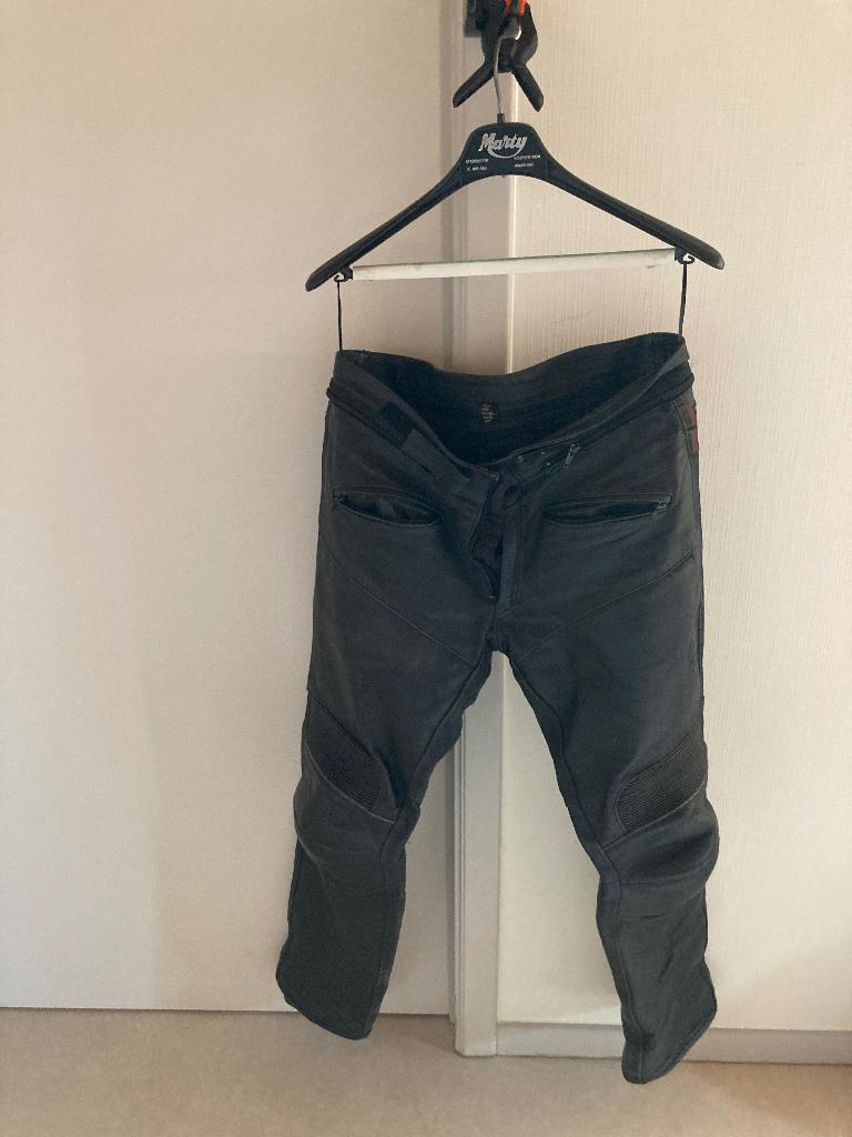 motorbroek heren leer, Ophalen, Maat 52/54 (L), HEIN GERICKE, Zwart