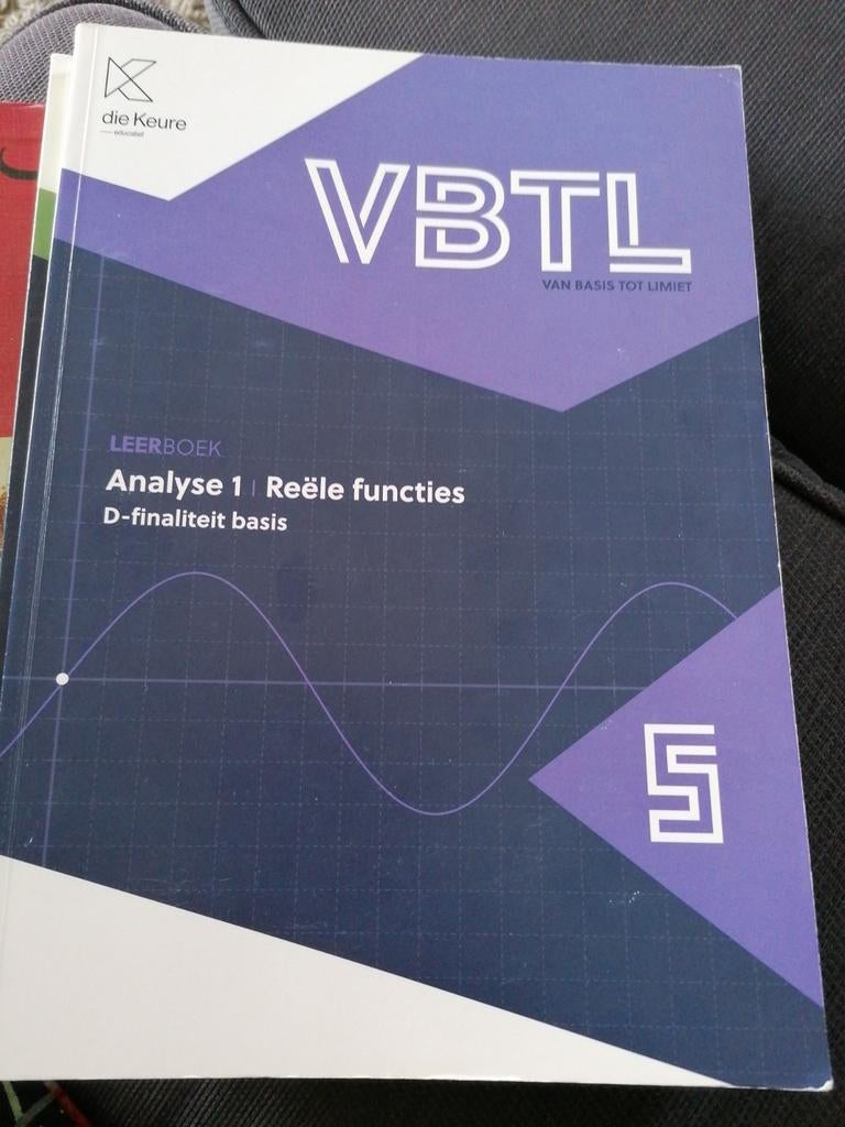 Leerboek wiskunde Analyse 1 reële functies, Ophalen of Verzenden, Zo goed als nieuw
