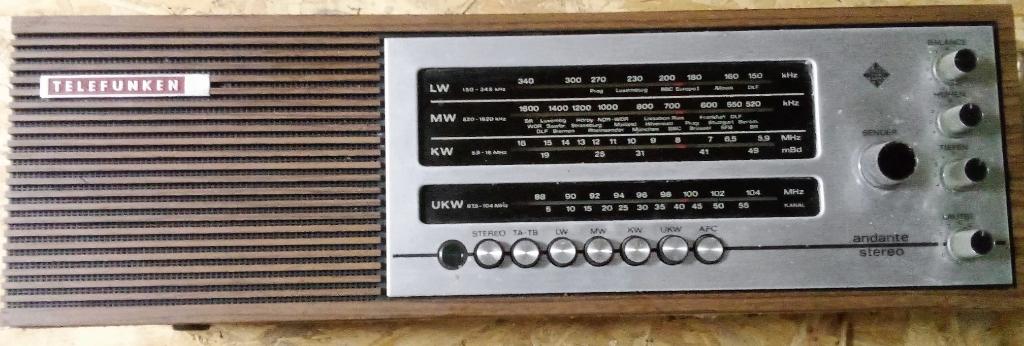 Radio Telefunken, Audio, Tv en Foto, Ophalen of Verzenden, Gebruikt, Radio