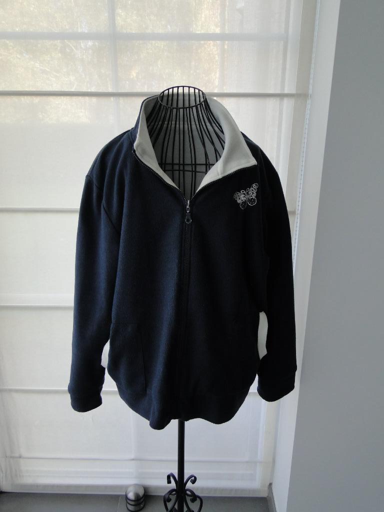 Gilet polaire réversible signé Damart, Taille 42/44 (L), Enlèvement ou Envoi, Porté, Bleu