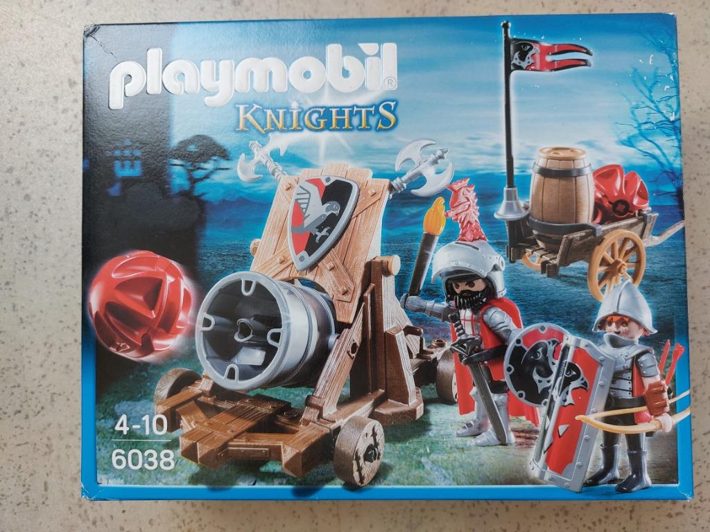 playmobil 6038 groot kanon met valkenridders, Kinderen en Baby's, Speelgoed | Playmobil, Ophalen of Verzenden, Gebruikt