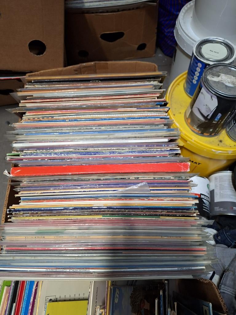 Meer dan 100 oude, originele accordeon lp's, Ophalen