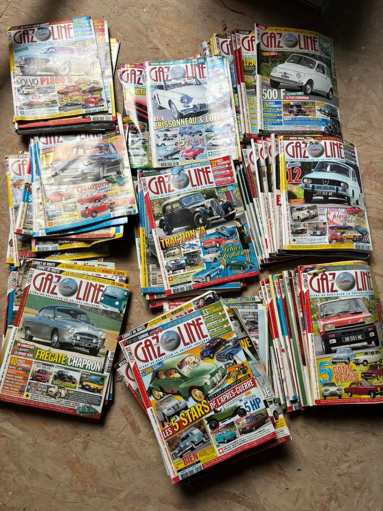 Magazines gazoline voiture ancienne, Enlèvement, Utilisé