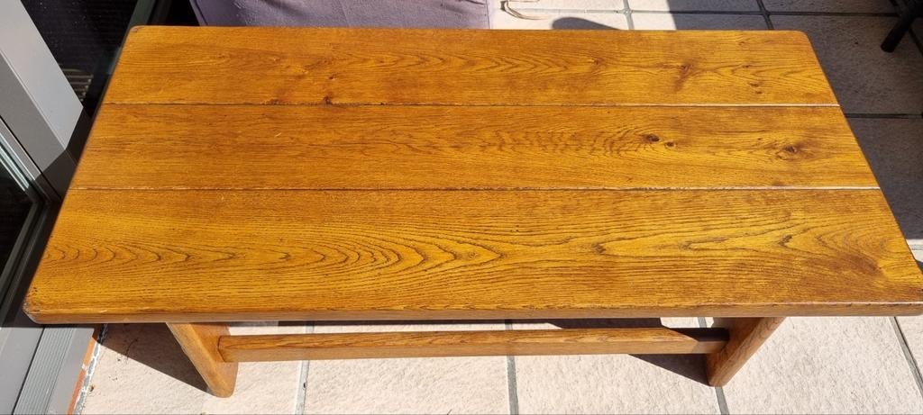 Salontafel van massief eikenhout, Huis en Inrichting, Ophalen, Gebruikt, Eikenhout