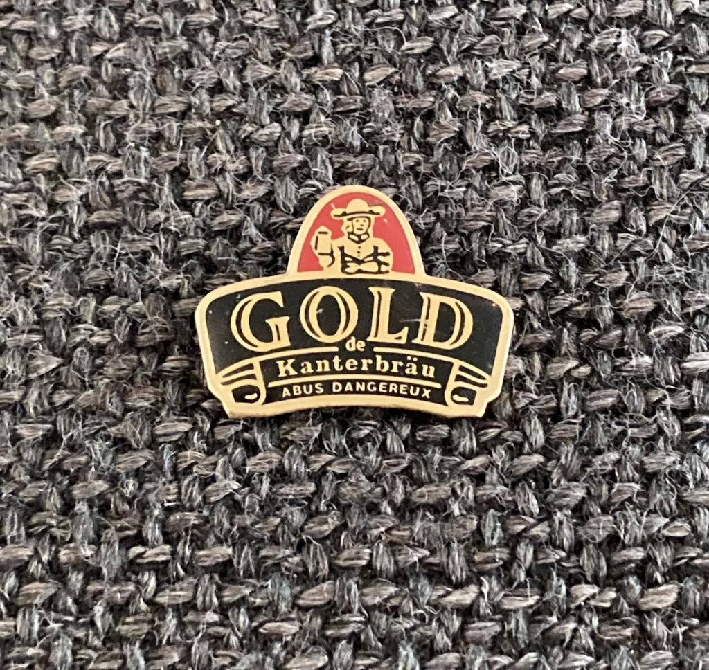PIN - GOLD - KANTERBRAU - BIER - BIÈRE - BEER, Envoi, Utilisé, Marque, Insigne ou Pin's