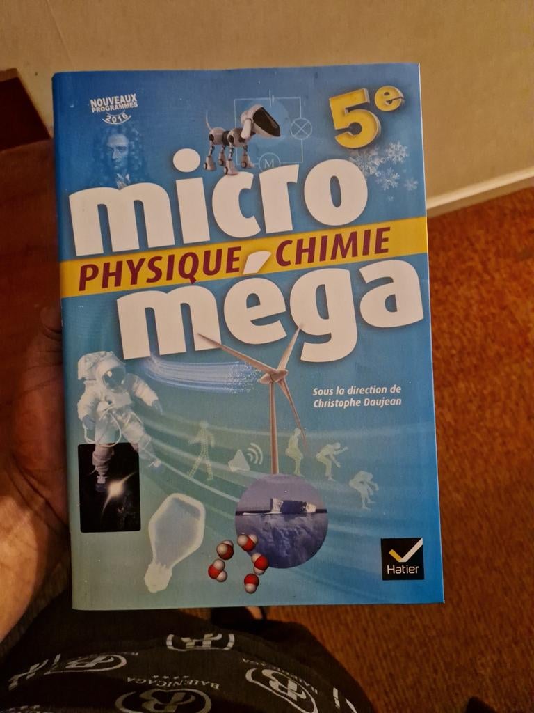 Livre physique et chimie 5ème secondaire, Enlèvement