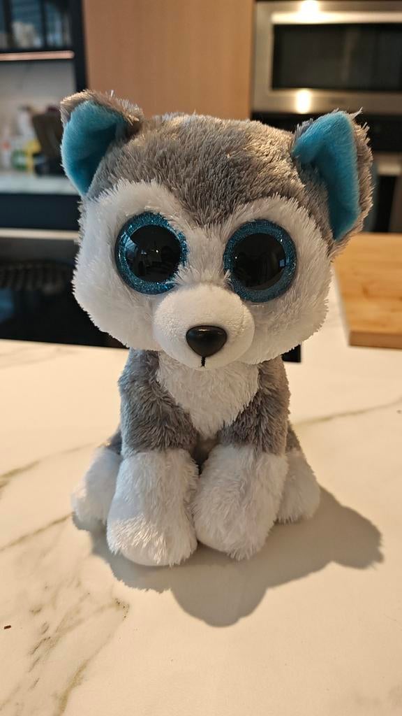 Ty Beanie Boo Slush de Husky 24cm, Kinderen en Baby's, Speelgoed | Knuffels en Pluche, Ophalen of Verzenden, Zo goed als nieuw