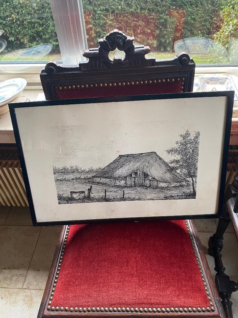 Houtskooltekening Karel Joosten, Ophalen