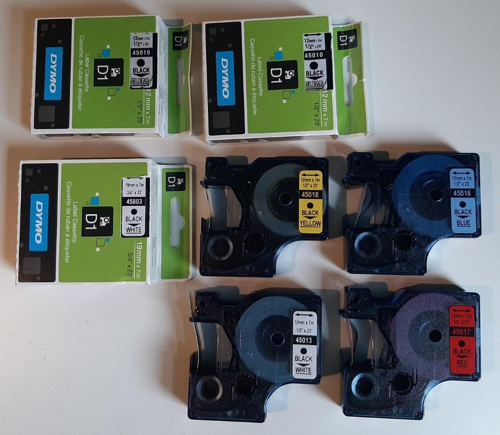 Dymo - diverse D1 tapes, Ophalen, Dymo, Nieuw, Tape-label