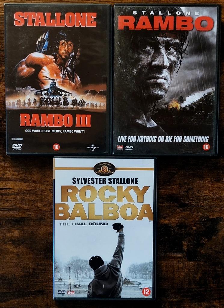 DVD - Silvester Stallone - 3 stuks, Ophalen of Verzenden, Gebruikt