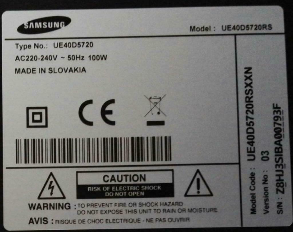 Herstellen Samsung TV Reparatie UE40D5720, Audio, Tv en Foto, Televisies, Ophalen, Gebruikt, LCD, Samsung
