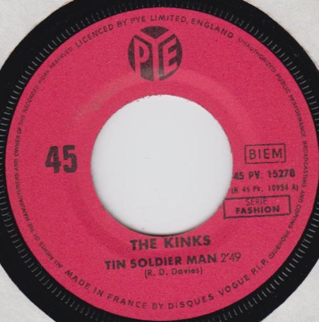 The Kinks - Tin Soldier Man, 7 inch, Single, Ophalen of Verzenden, Zo goed als nieuw