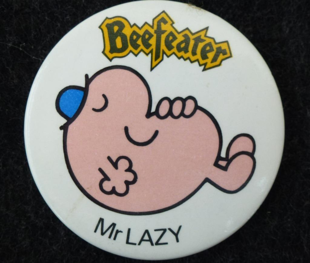 speldje button badge Beefeater Mr Lazy nieuw, Verzamelen, Ophalen of Verzenden, Nieuw, Merk, Button