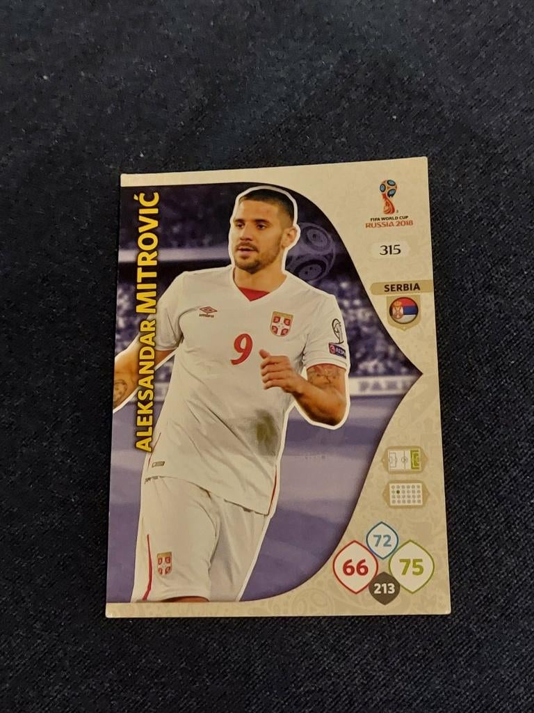 Voetbalkaart / Panini / Aleksander Mitrovic / Servië, Verzamelen, Verzenden, Zo goed als nieuw, Spelerskaart