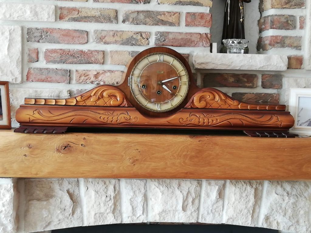 Horloge de cheminée HERMLE 5 tiges, Antiquités & Art, Antiquités | Horloges, Enlèvement
