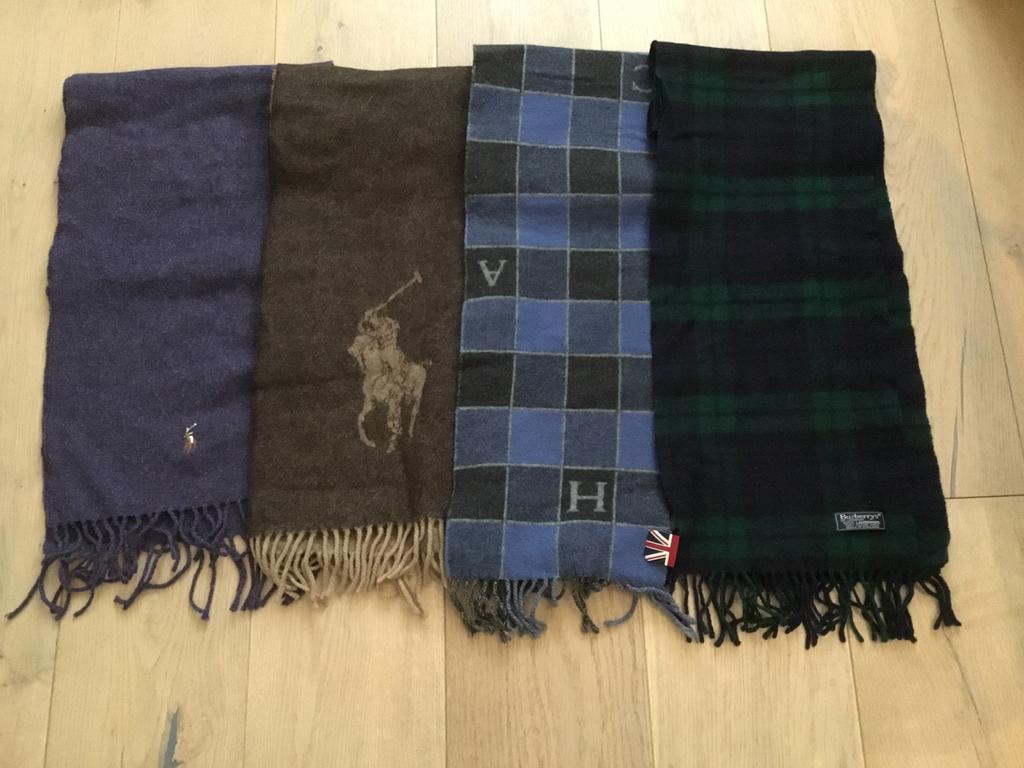 Sjaals Ralph Lauren,Hackett,Burberrys, Ophalen of Verzenden, Gedragen, Overige maten, Sjaal