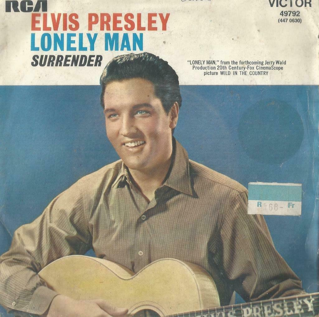Elvis Presley – Lonely man / Surrender - Single, Ophalen of Verzenden, Gebruikt, Pop