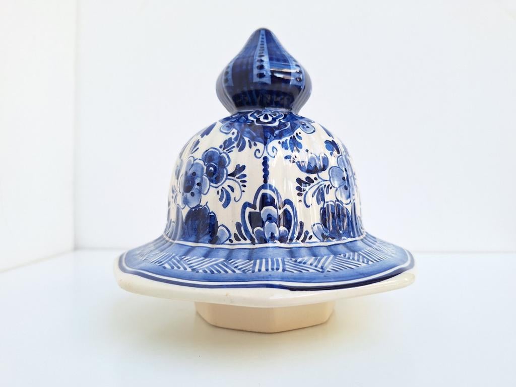 Couvercle octogonal pour un vase de Delft, Antiquités & Art, Enlèvement ou Envoi