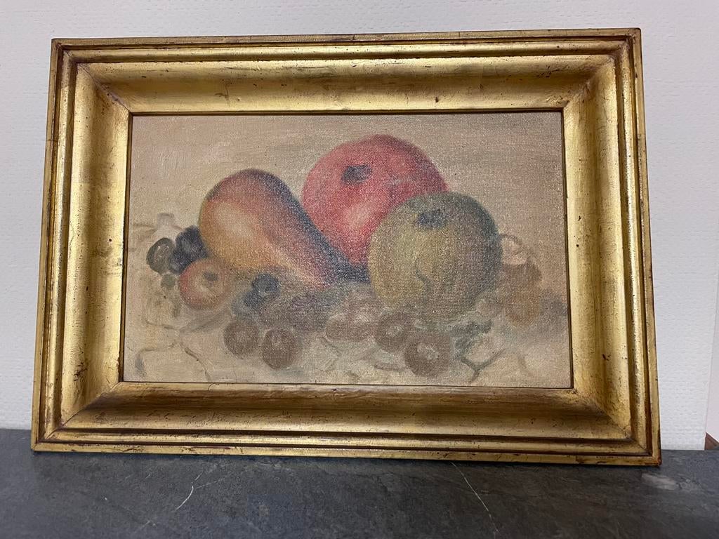 Schilderij stil leven kader bladgoud, Ophalen