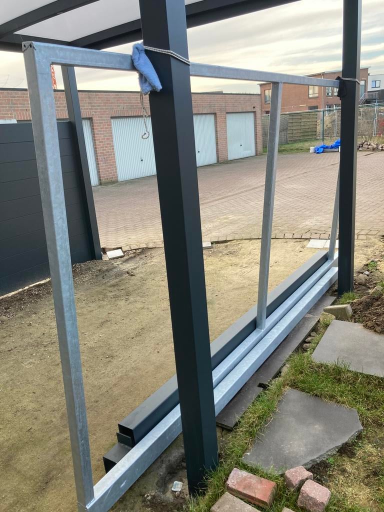 Ijzeren kader voor poort, omheing, Ophalen, Nieuw, 250 cm of meer, Balken