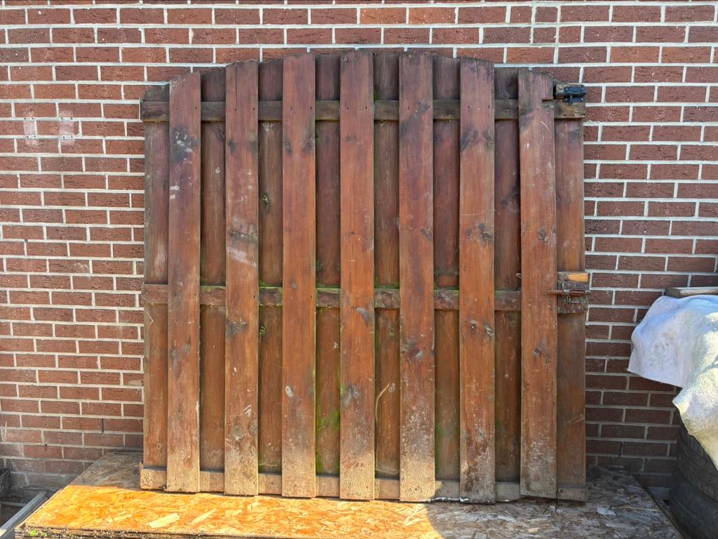 Portail en bois, Enlèvement, Comme neuf, Bois